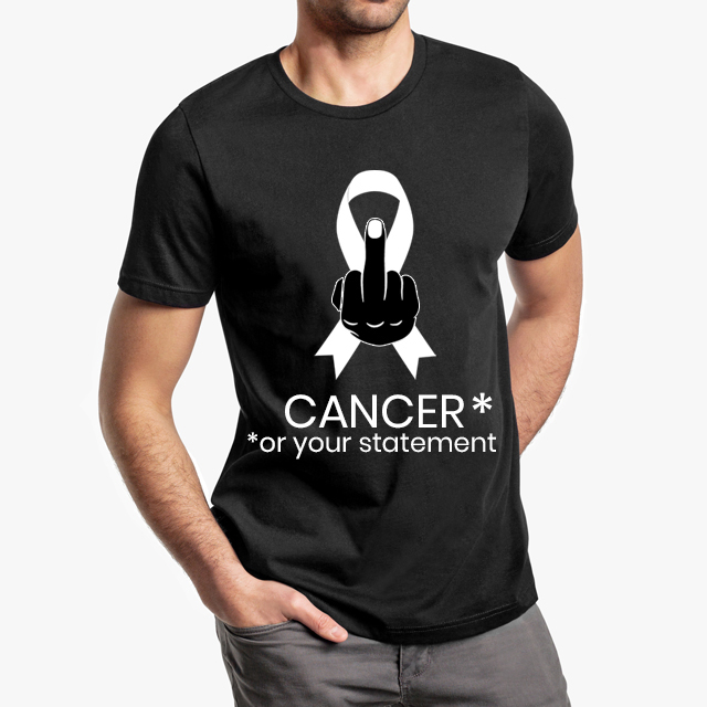 FUCK CANCER (Pick The Cause) Black Unisex T-Shirt