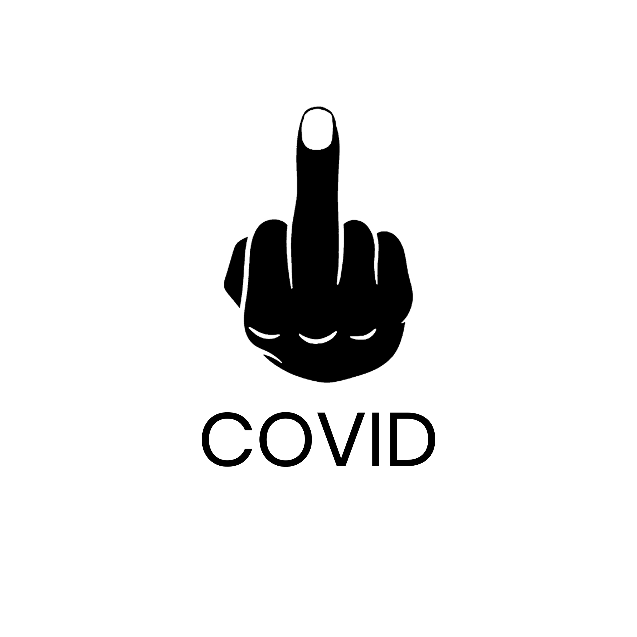 Fuck COVID 7″ x 7″ Window Sticker