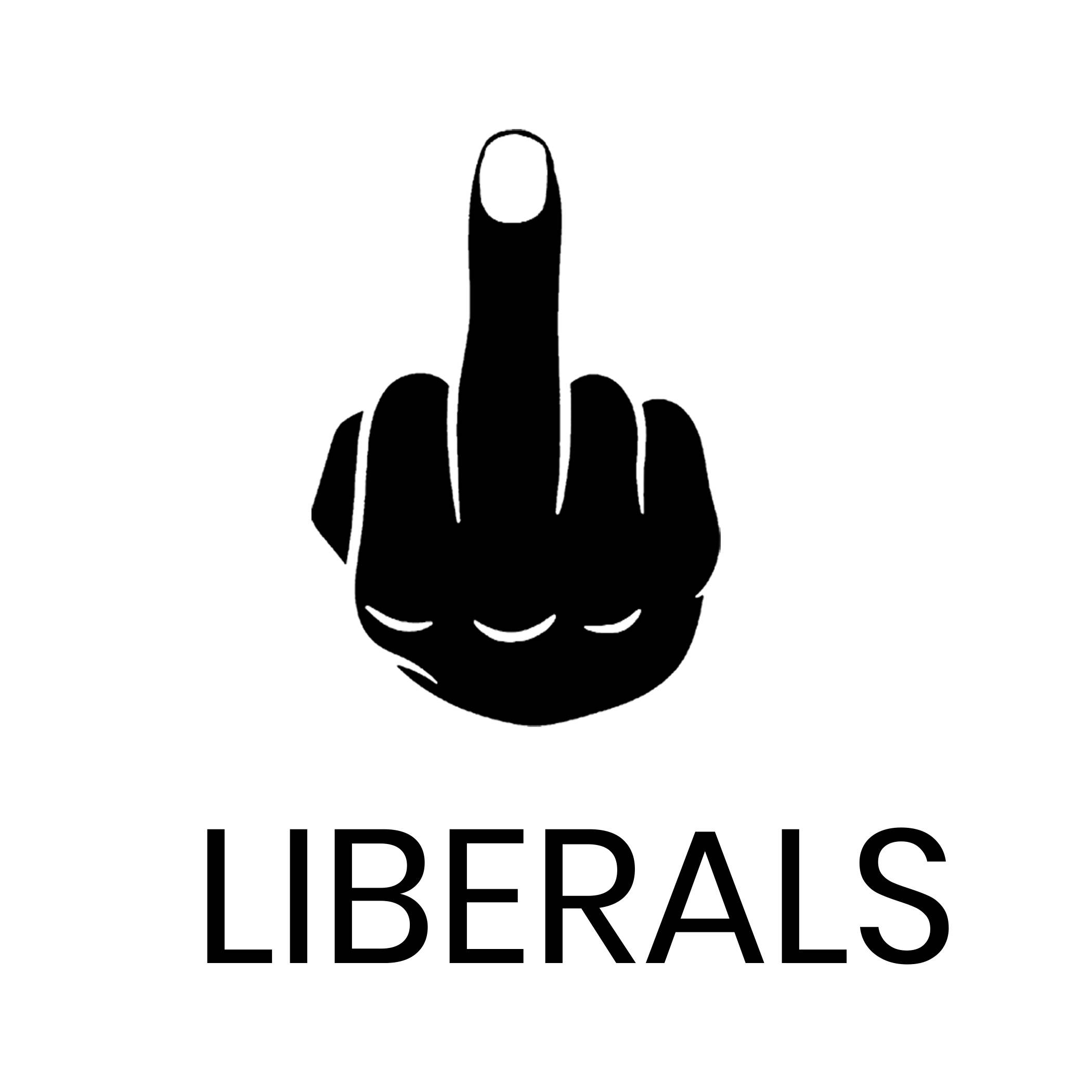 Fuck Liberals 7″ x 7″ Window Sticker