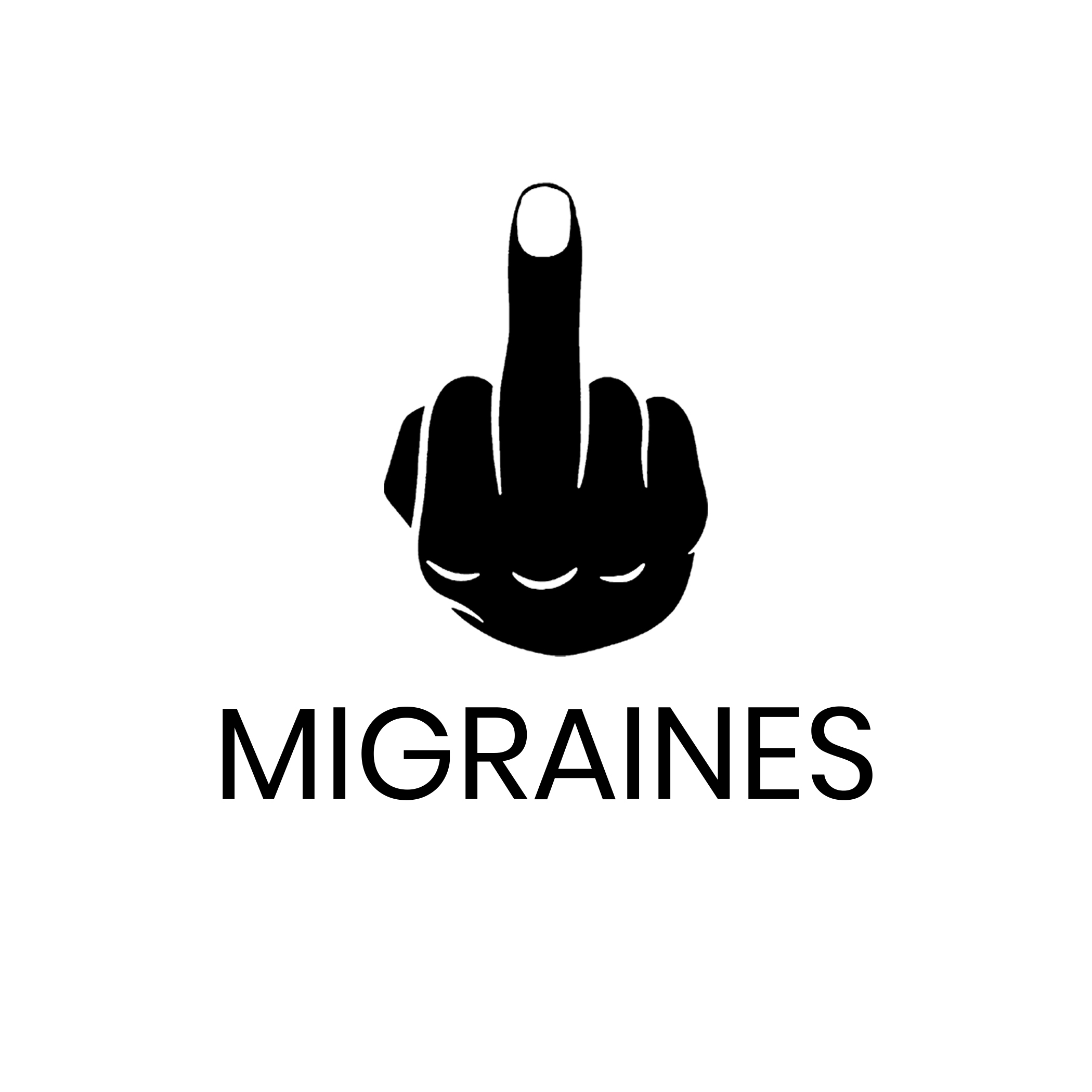 Fuck Migraines 7″ x 7″ Window Sticker