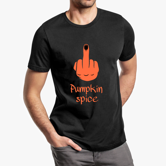 Fuck Pumpkin Spice Black Unisex T-Shirt