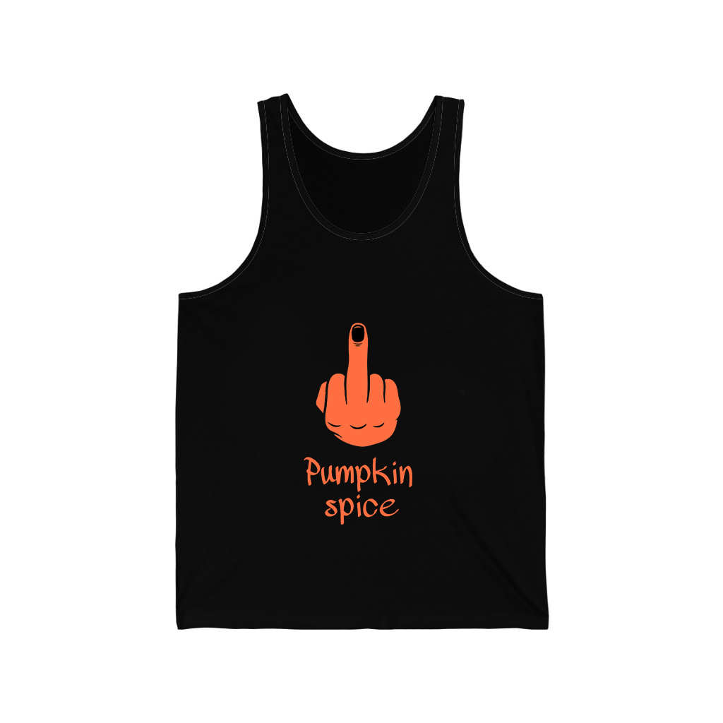 Fuck Pumpkin Spice Black Tank Top