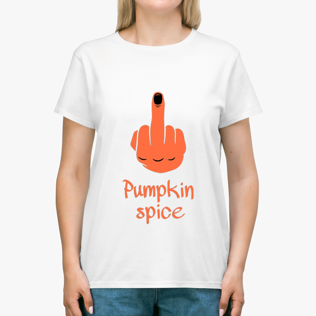Fuck Pumpkin Spice White Unisex T-Shirt