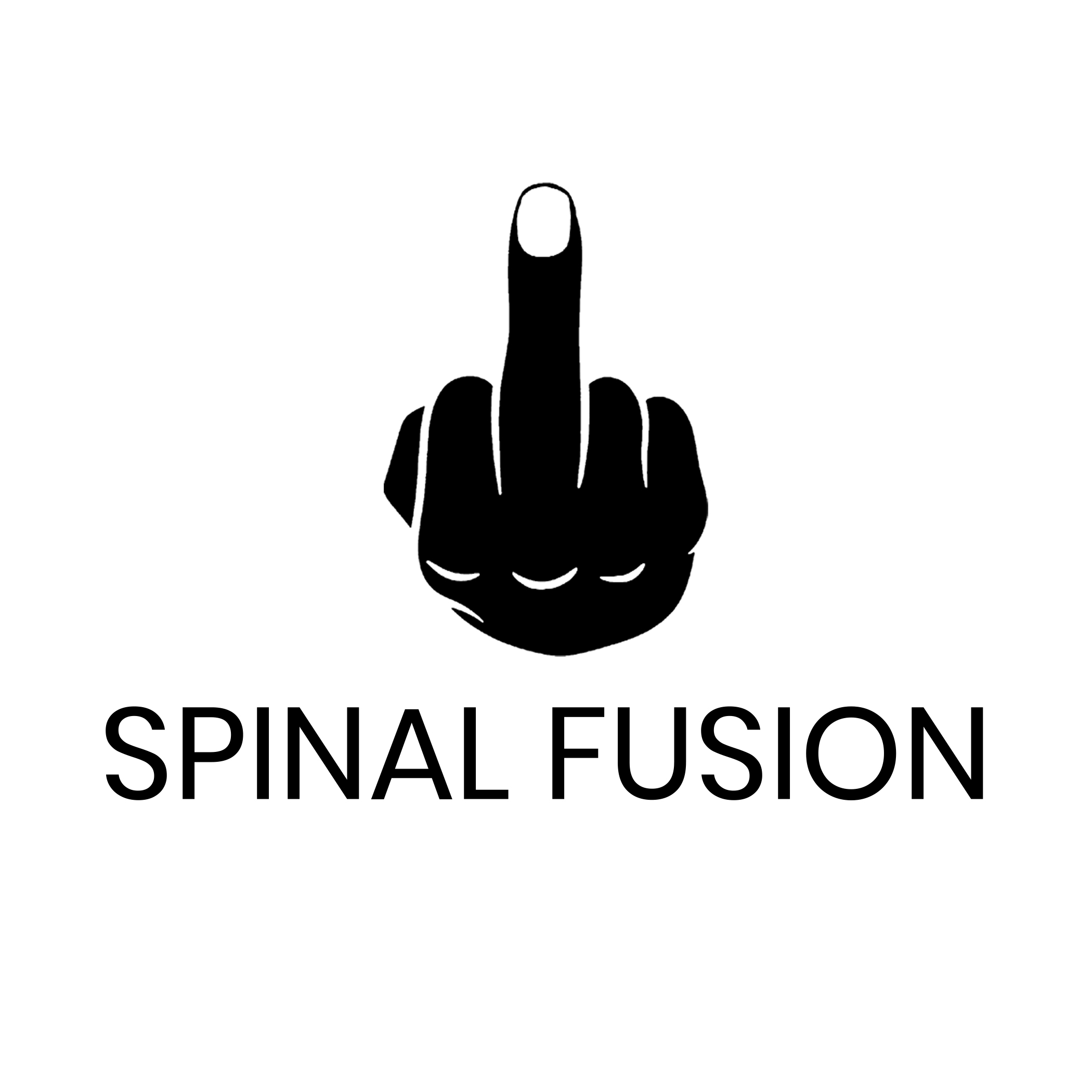 Fuck Spinal Fusion 7″ x 7″ Window Sticker